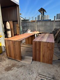 Barra mesa de madera noble fabricada a mano en Chile – Nowü