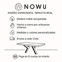 Comprando en nowu tienes madera noble hecha por artesanos de forma personalizada y con envío a todo chile pagando hasta en 6 cuotas sin interés