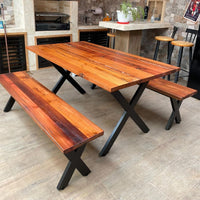 Mesa Comedor Roble Fierro X Variantes