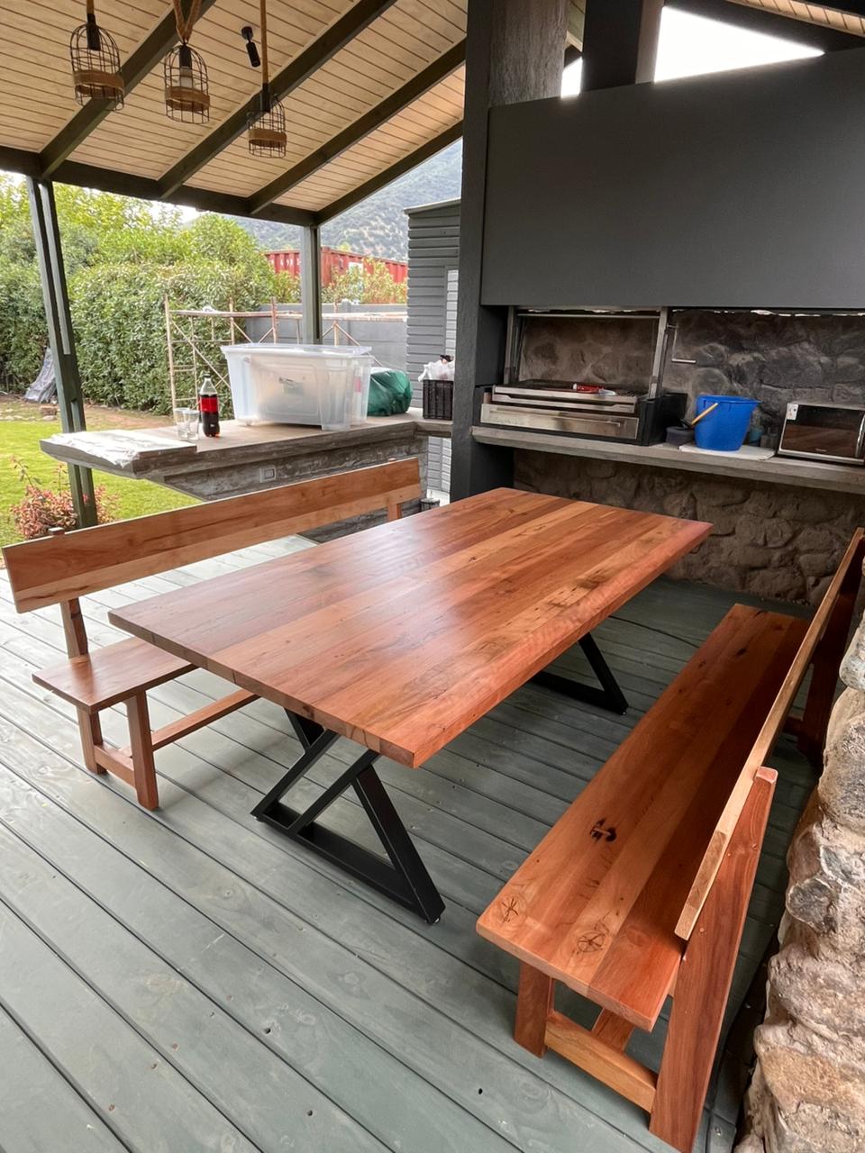 Mesa comedor roble Z, vista completa — Nowü