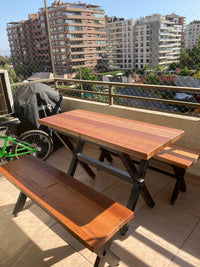 Mesa Roble Fierro Terraza