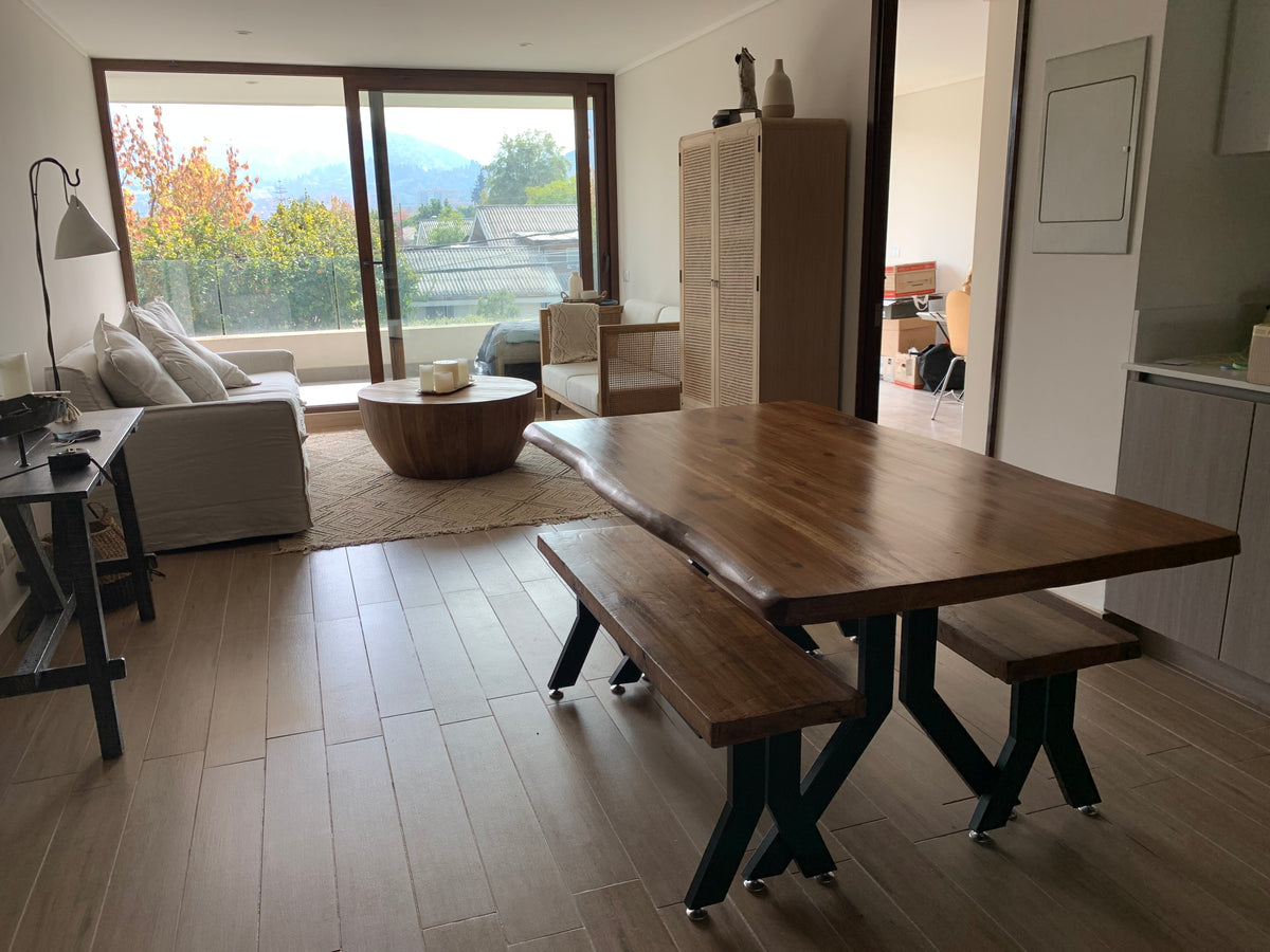 Sequoia Y Table with Benches